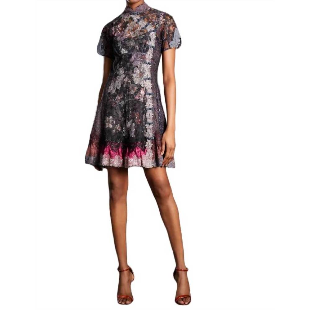 NEW BYRON LARS qipao mini dress in black